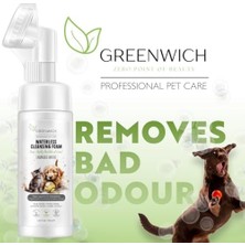 Vuralsin38 Greenwich Organik Içerikli Kedi Köpek Temizleme Köpüğü 150 ml | Pati ve Vücut | Kuru Şampuan | Tüy Dökme Karşıtı, Kaşıntı Tahriş ve Koku Giderici | Bit, Pire, Kene, Parazit Uzaklaştırıcı | Vegan