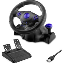MiraLive Oyuncu Direksiyon Seti 180° Ps4 Ps3 Ps2 Pc Xbox Android - Siyah VW9824