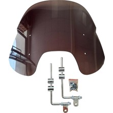 Moparsan Vespa Lüx Tip Ayna Bağlantılı Siperlik Cam Tüm Markalara Uyumlu