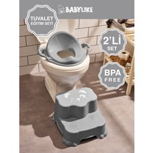 Empressco Babylike Çocuklar Için Tuvalet Eğitim Seti- Kaydırmaz Katlı Basamak& Kulplu Klozet Adaptörü&koltuğu - Fiyatı, Yorumları