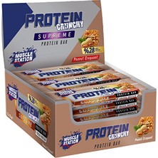 Muscle Station Supreme Crunchy Protein Bar 35 gr 12 Adet - Yer Fıstığı Krokan