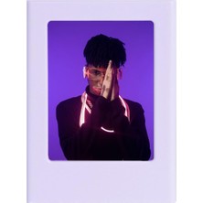 Vuralsin38 Mini Film Uyumlu Lila Mıknatıslı Fotoğraf Çerçevesi