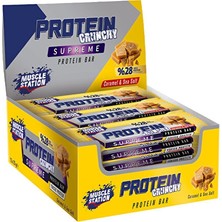 Muscle Station Supreme Crunchy Protein Bar 35 gr 12 Adet - Tuzlu Karamel