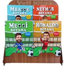 Alkasaz Futbolcular Boyama Kitapları Standı (Kasa Önü  125 Kitap)