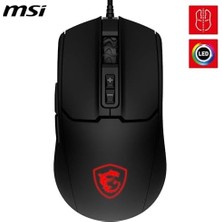 Vuralsin38 Msı Gg Forge GM100 Gamıng Mouse Max 6400 Dpı 108GR 1,5m Kablo Optık Sensor Mıcro Swıtch Rgb LED Oyuncu Faresı