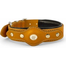 ‎Canini Collar Hakiki Klasik Deri AirTag Uyumlu Köpek Tasması – Dayanıklı, Konforlu ve Şık Tasarım