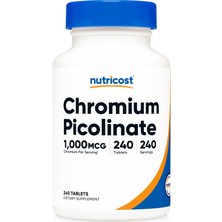 Nutricost Chromium Picolinate 1000MCG, 240 Tablets - Abd Menşei