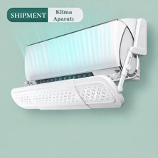 Shipment Evrensel Ayarlanabilir Metal Tokalı Klima Aparatı Hava Yönlendirici Aparat Delikli Split Tipi Sperlik