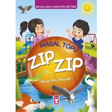 Alkasaz Masal Topu Zıp Zıp - Masallarla Karakter Eğitimi (Fleksi Cilt)