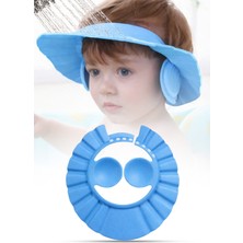 Empressco Omilife Mavi Renk Bebek Banyo Şapkası Kulak Koruyucu Düğmeli Ayarlanabilir Duş Bonesi Göz ve Kulak Koruma Şa - Fiyatı, Yorumları
