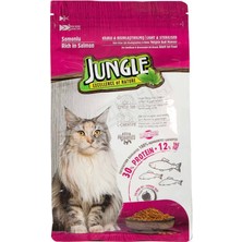 3 Adet Jungle Sterilesed Somonlu Kısır Kedi Maması 500 gr