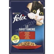2 Adet Felix Sığır Etli Yaş Kedi Maması 85 gr