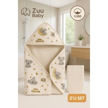Empressco Zuu Baby %100 Pamuk Kapüşonlu Bebek Havlusu + Bebek Lifi 2’li Banyo Seti - Fiyatı, Yorumları