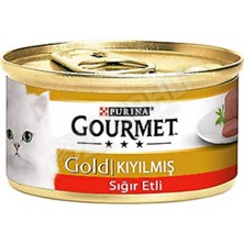 4 Adet Gourmet Gold Kıyılmış Sığır Etli Yetişkin Kedi Konservesi 85 gr