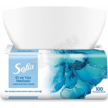 4 Adet Sofia El Yüz Havlusu 100'LÜ