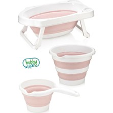 Empressco Sepetkitchen Katlanır Çocuk Küveti & Kova Maşrapa Seti Pudra - Fiyatı, Yorumları