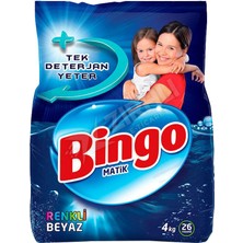 3 Adet Bingo Matik Renkli & Beyaz 4 kg