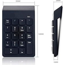 Vuralsin38 AL-2021 USB Numpad Keypad Kablosuz Numerik Klavye USB Numaratör Tuş Takımı