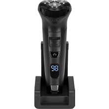 Vuralsin38 Goldmaster Dijital Ekranlı Oynar Başlıklı Islak Kuru Şarj Standlı Erkek Bakım Seti GM8162