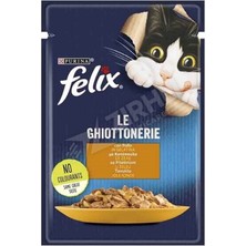 2 Adet Felix Tavuk Etli Yaş Kedi Maması 85 gr