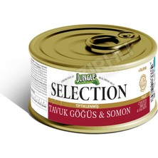 2 Adet Jungle Selection Tavuklu & Somonlu Yaş Kedi Maması 70 gr