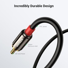 Vuralsin38 Rca 3.5mm Aux Ses Kablosu, 1 Metre