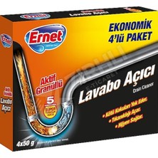 2 Adet Ernet Lavabo Açıcı Granüllü 4 x 50 gr
