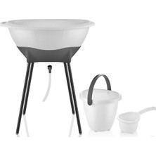 Empressco Babyjem Elegant Yenidoğan Ayaklı Bebek Banyo Küvet Seti Kum Beji - Fiyatı, Yorumları