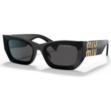 Universal Miu Miu 09WS 1AB5S0 53 Kadın Güneş Gözlüğü Siyah Çerçeve UV400 Koruma ile Şık Tasarım