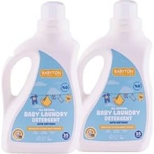 Vuralsin38 Babyton Doğal Bebek Çamaşır Deterjanı 2'li Set 1000 ml