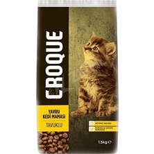 3 Adet Croque Tavuk Etli Yavru Kedi Maması 1.5 kg