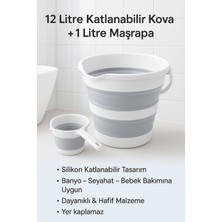 Empressco Sepetkitchen Gri Katlanır Su Kovası ve Maşrapa - Fiyatı, Yorumları