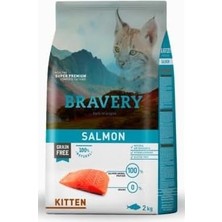 Vuralsin38 Bravery Tahılsız Somonlu Yavru Kedi Maması 2 kg