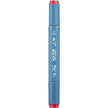 Rich KLM-17951 Art-X Sketch Marker Kalem Duo 206 Deep Red