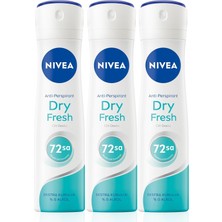 Vuralsin38 Kadın Sprey Deodorant Dry Fresh,48 Saat KORUMA,150MLX3