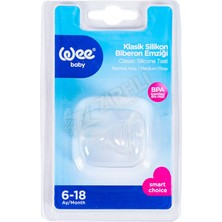 5 Adet Wee Baby Silikon Biberon Emziği Normal Akış No 2