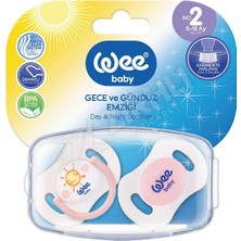 5 Adet Wee Baby 2'li Gece Gündüz Emzik No: 2  (Saklama Kabı)