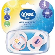 Wee Baby 2'li Gece Gündüz Emzik No 1 + (Saklama Kabı )
