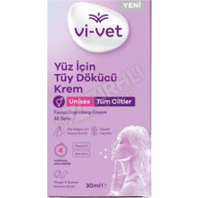 Vi-Vet Tüy Dökücü Krem Yüz Için 30 ml