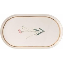 AvantajAl Porland Botanical Desen4 Kayık Tabak 28CM