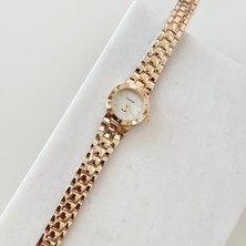 Vesce Atelier Medas Gold Saat Beyaz
