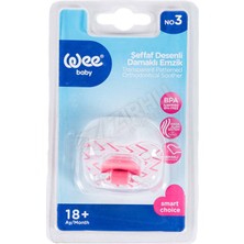 2 Adet Wee Baby Şeffaf Desenli Emzik No 3