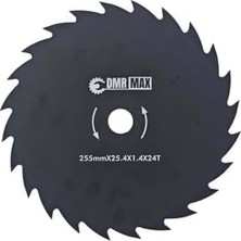 Vuralsin38 Dmr Max Çim Biçme Testeresi, 255MM, 24 Diş, Metal Tırpan Bıçağı