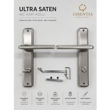 ESBH Nobel Ultra Saten Wc Kapı Kolu Takımı – Paslanmaz Çelik, Ağır Gövde, Premium Seri