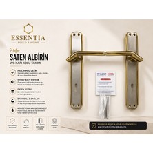 ESBH Nobel Palyo Saten Albirin Oda Kapı Kolu Takımı – Paslanmaz Çelik, Ağır Gövde, Premium Seri