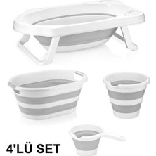 Empressco Zuu Baby Katlanabılır Banyo Seti Gri 4 Lü Set - Fiyatı, Yorumları