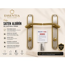 ESBH Nobel Palyo Saten Albirin Wc Kapı Kolu Takımı – Paslanmaz Çelik, Ağır Gövde, Premium Seri