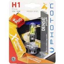 Vuralsin38 Photon Ampul H1 12V 55W Xtreme Yellow (Tekli Blister) Pht PH5501 Xy B1