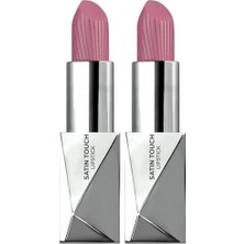 Vuralsin38 Alix Avien Uzun Süre Kalıcı Nemlendirici Pürüzsüz Etkili Yarı Mat Ruj Satin Lipstick 806 Candy Pink (2 Paketi)