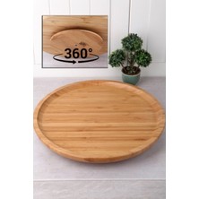 Asil Acar Home Dönerli Bambu Sunum Tabağı 30 cm ROYALEKS-DS3030